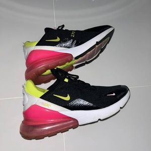 Nike Air Max 270/ Black Cyber Pink/ Women’s Size 8.5/ EUC